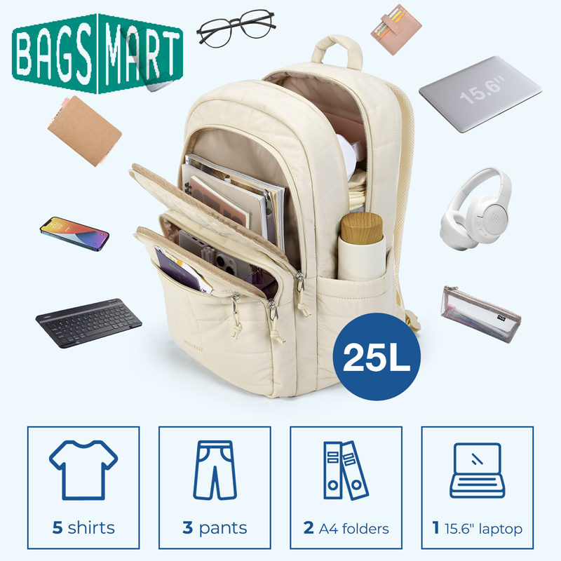 Сумки для ноутбуков BAGSMART,  – обзор и цена Laptop Backpack 15.6